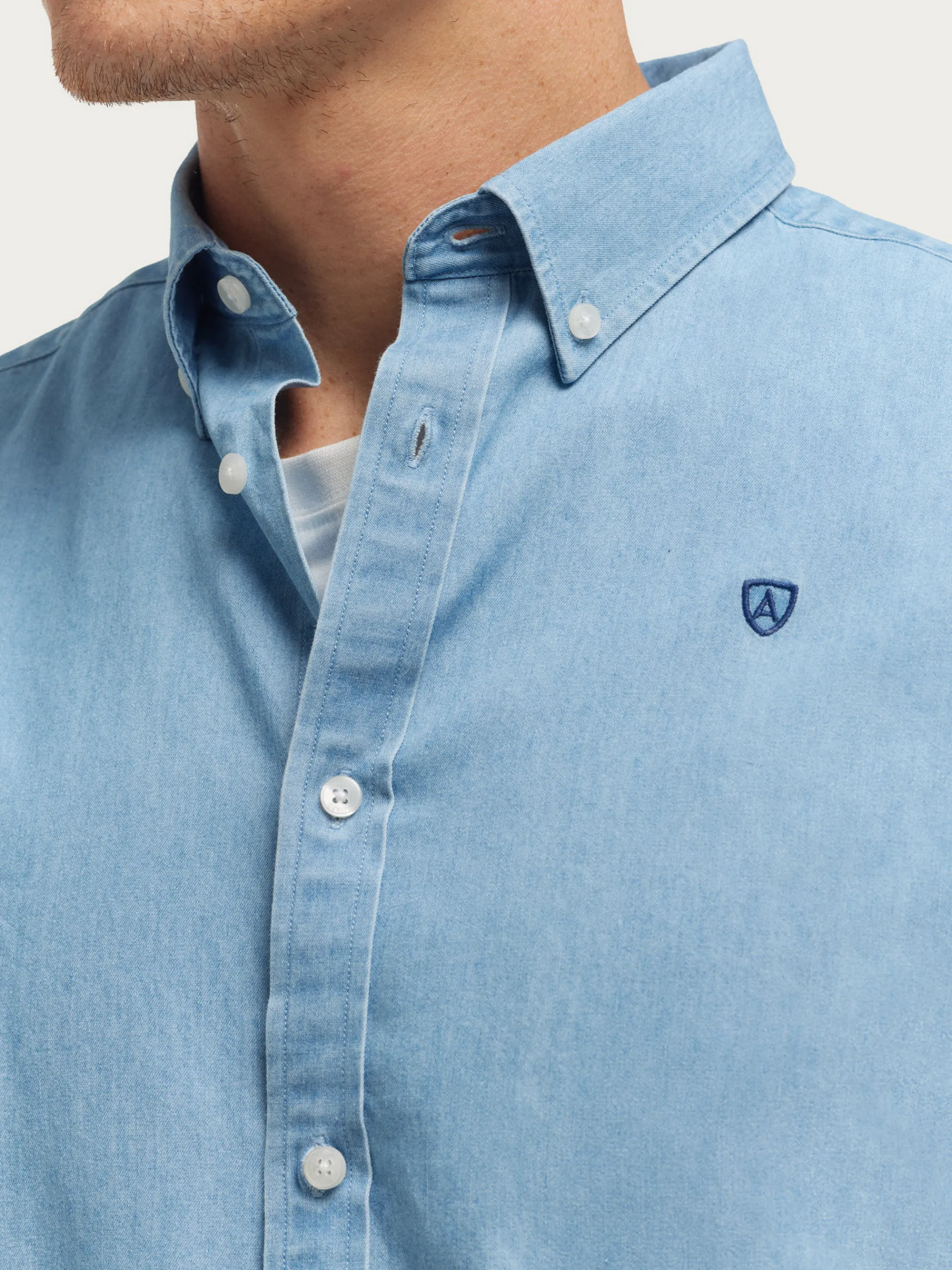 Hombre Alvaro Moreno CAMISA DENIM B.DOWN