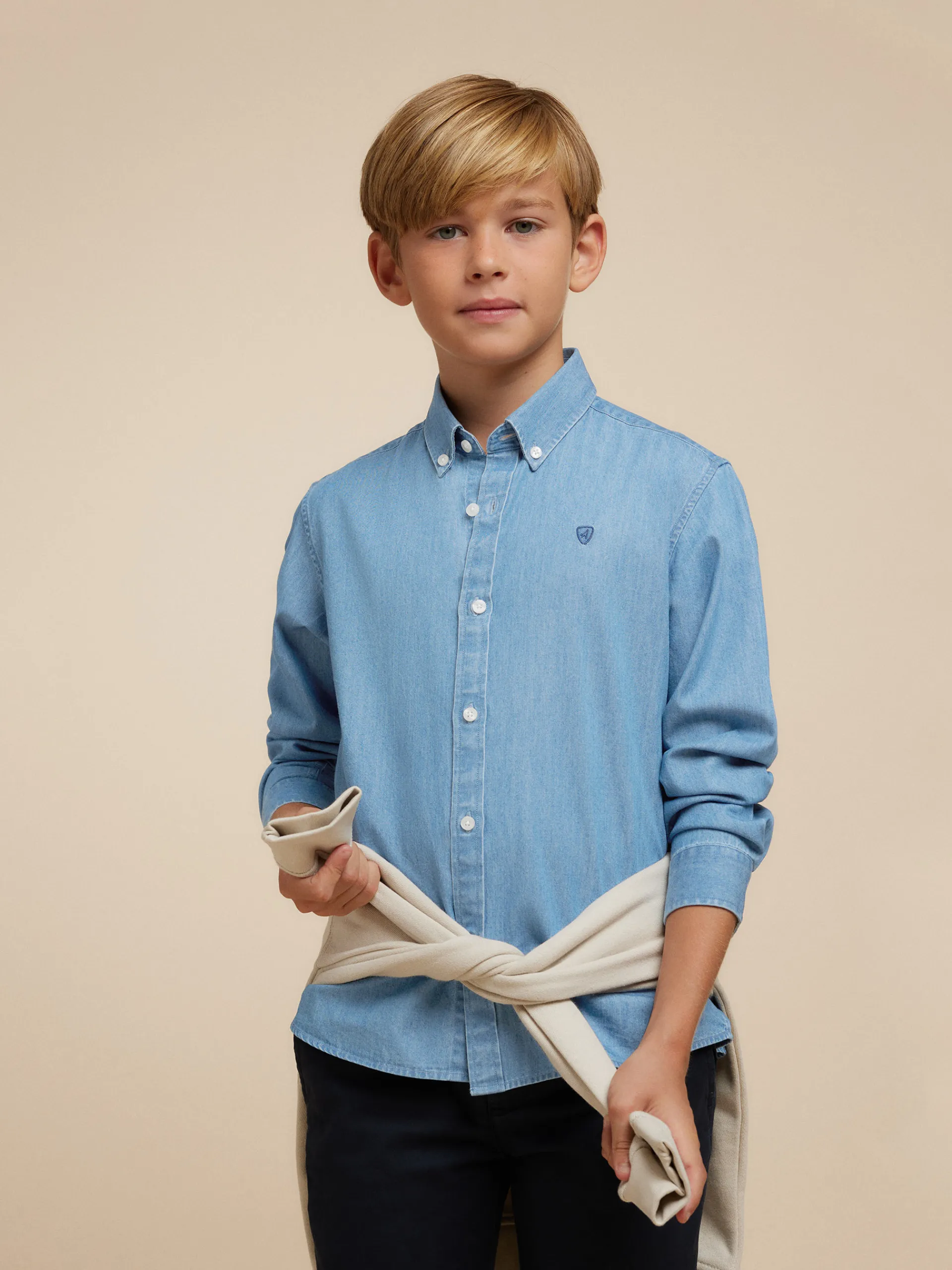 Alvaro Moreno CAMISA DENIM KIDS