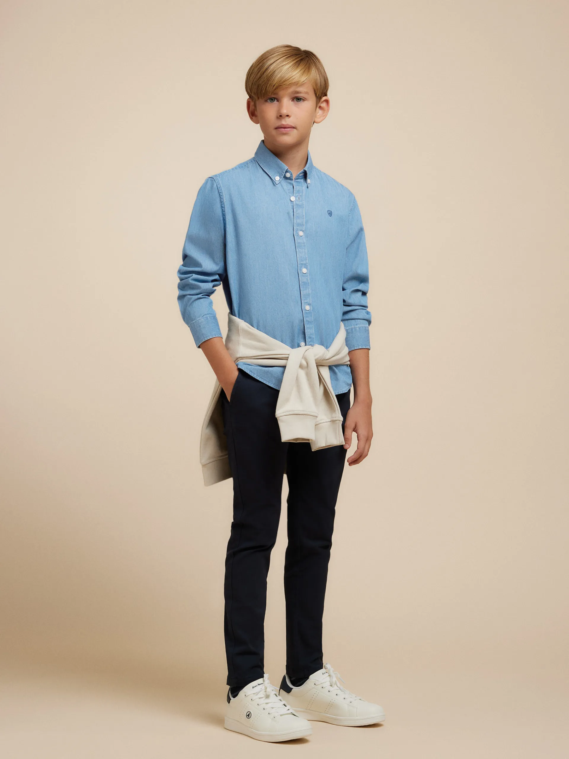 Alvaro Moreno CAMISA DENIM KIDS