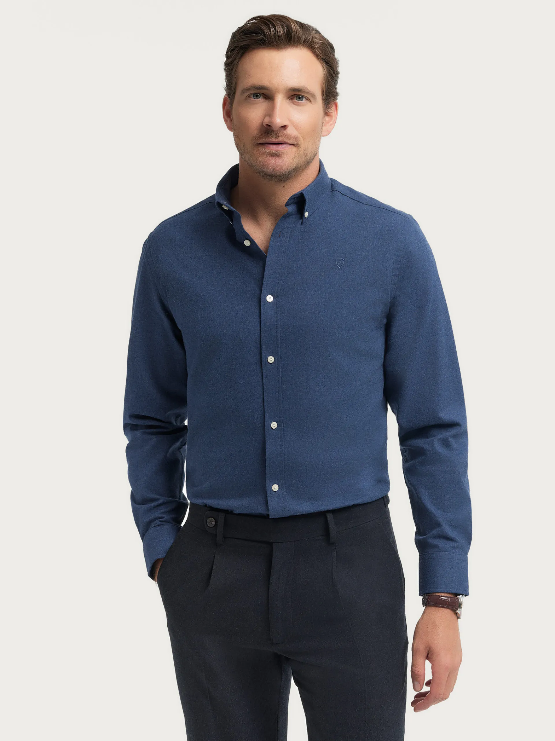 Hombre Alvaro Moreno CAMISA FLANNEL TWILL