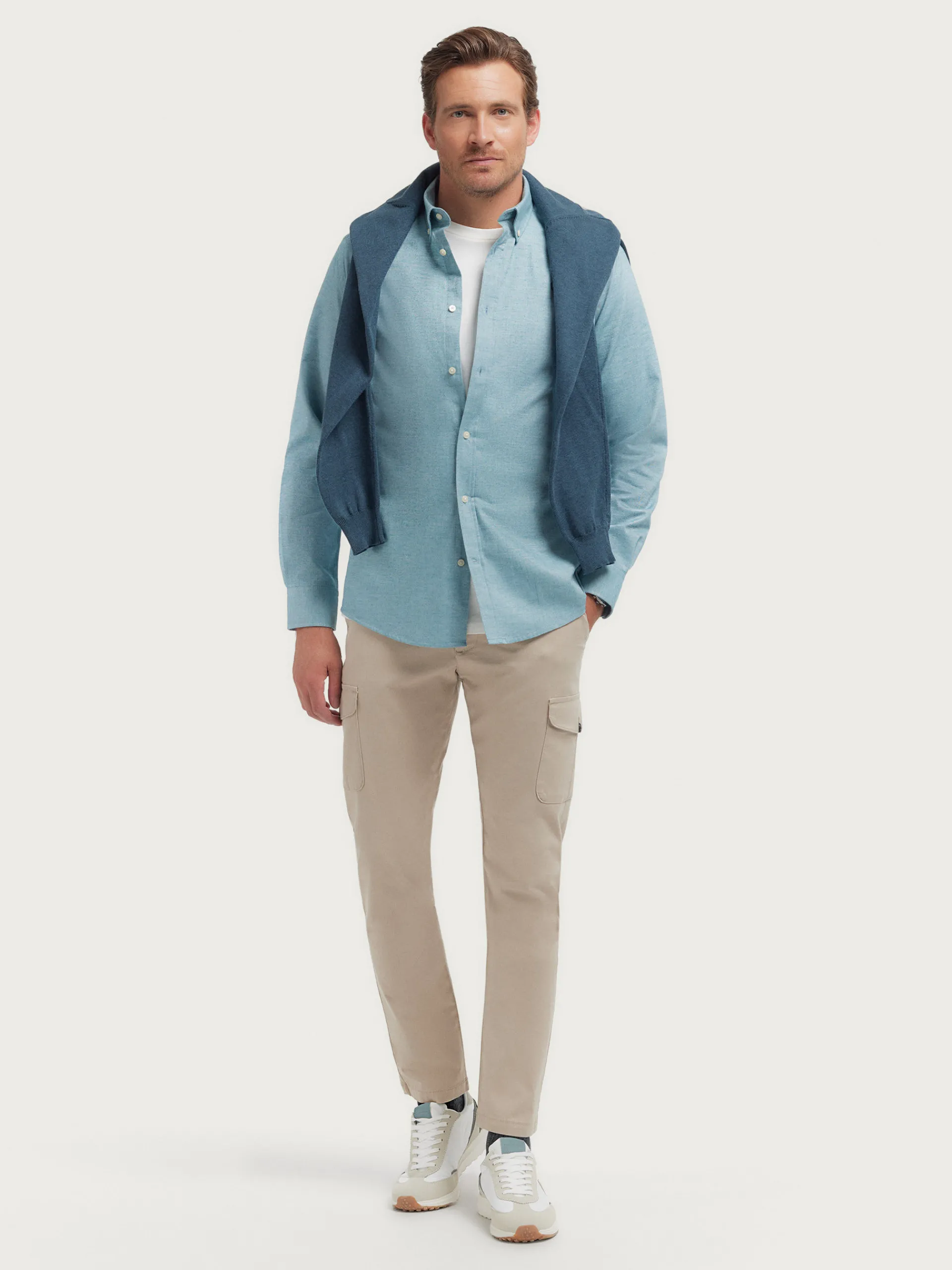 Hombre Alvaro Moreno CAMISA FLANNEL TWILL