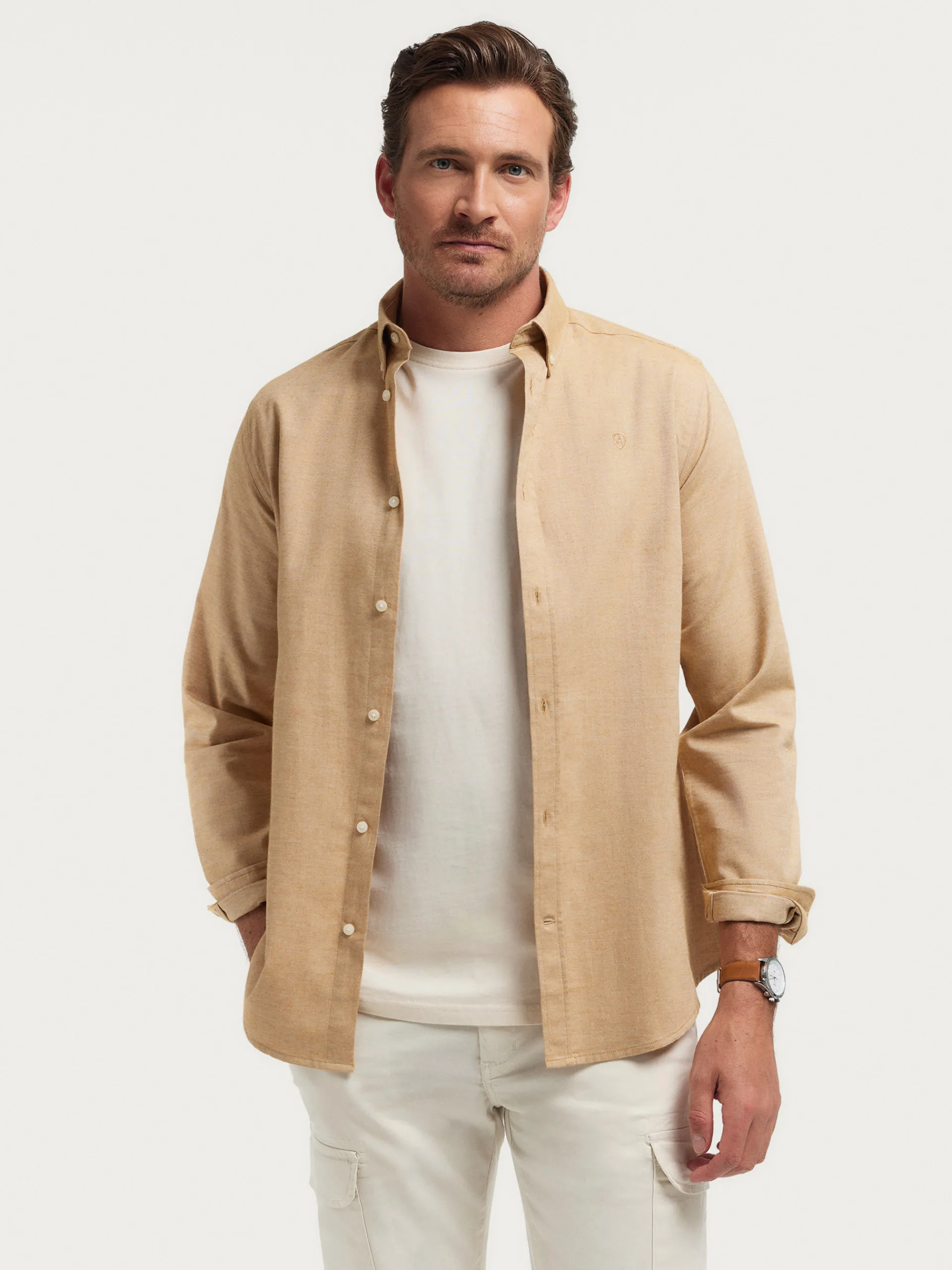 Hombre Alvaro Moreno CAMISA FLANNEL TWILL