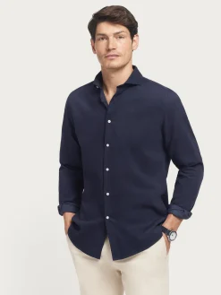 Hombre Alvaro Moreno CAMISA MICROPANA JACK AZUL MARINO
