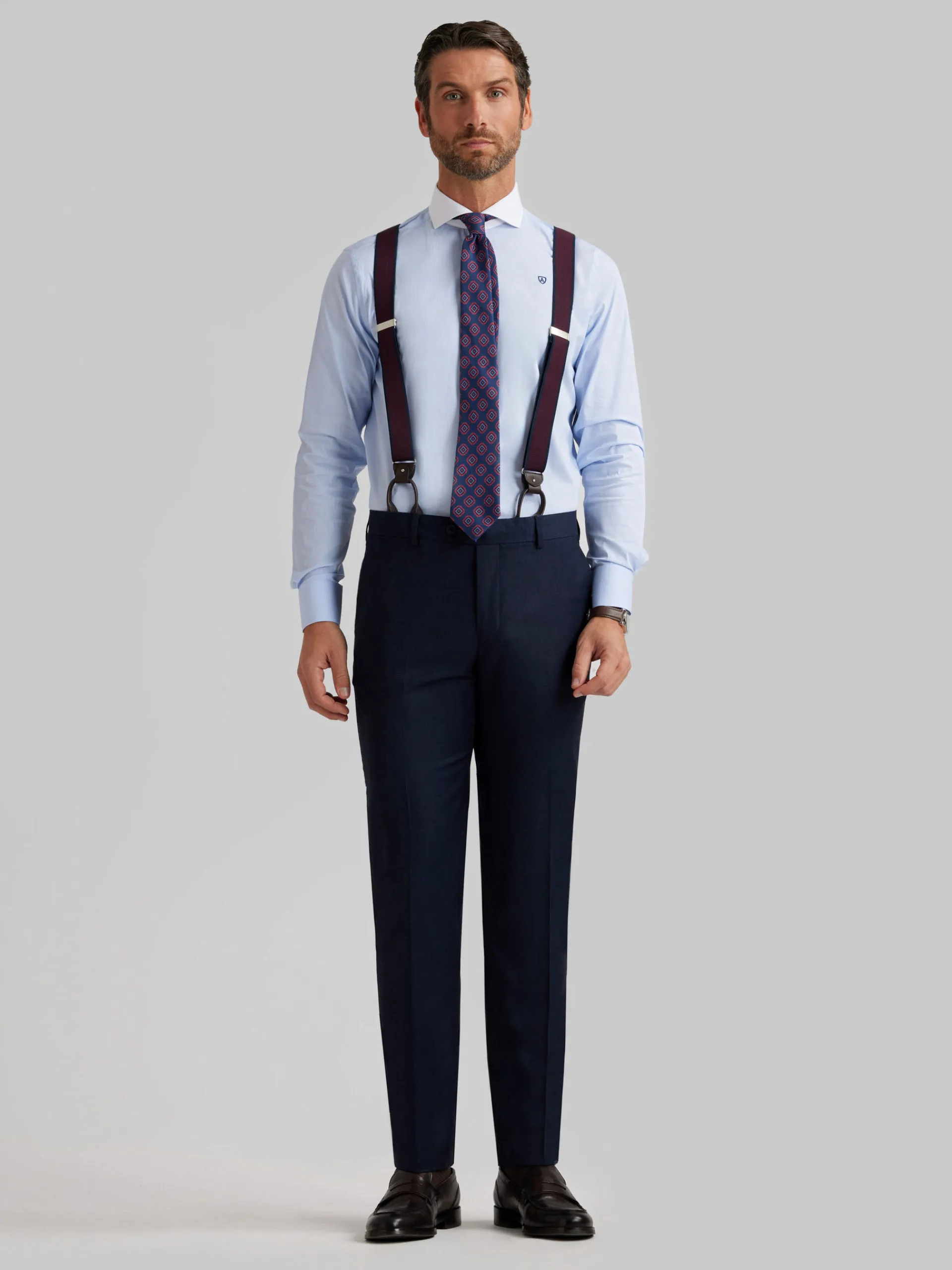 Hombre Alvaro Moreno CAMISA MIL RAYAS C. BLANCO