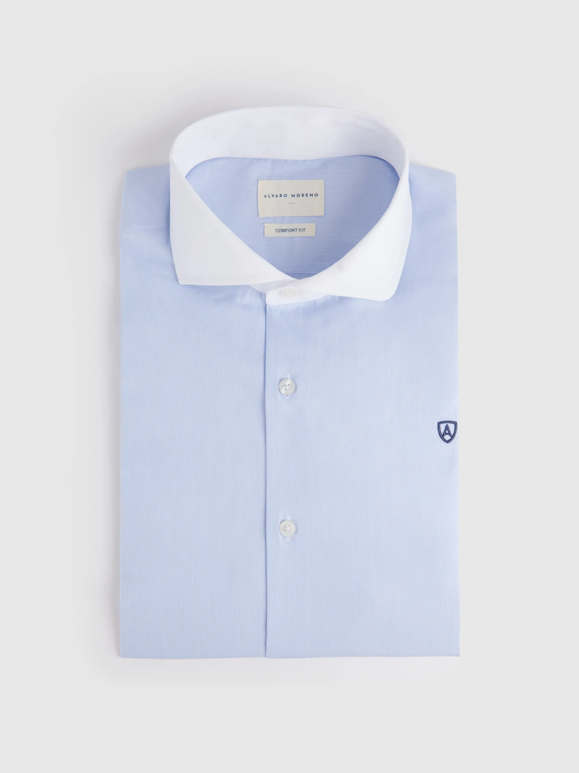Hombre Alvaro Moreno CAMISA MIL RAYAS C. BLANCO