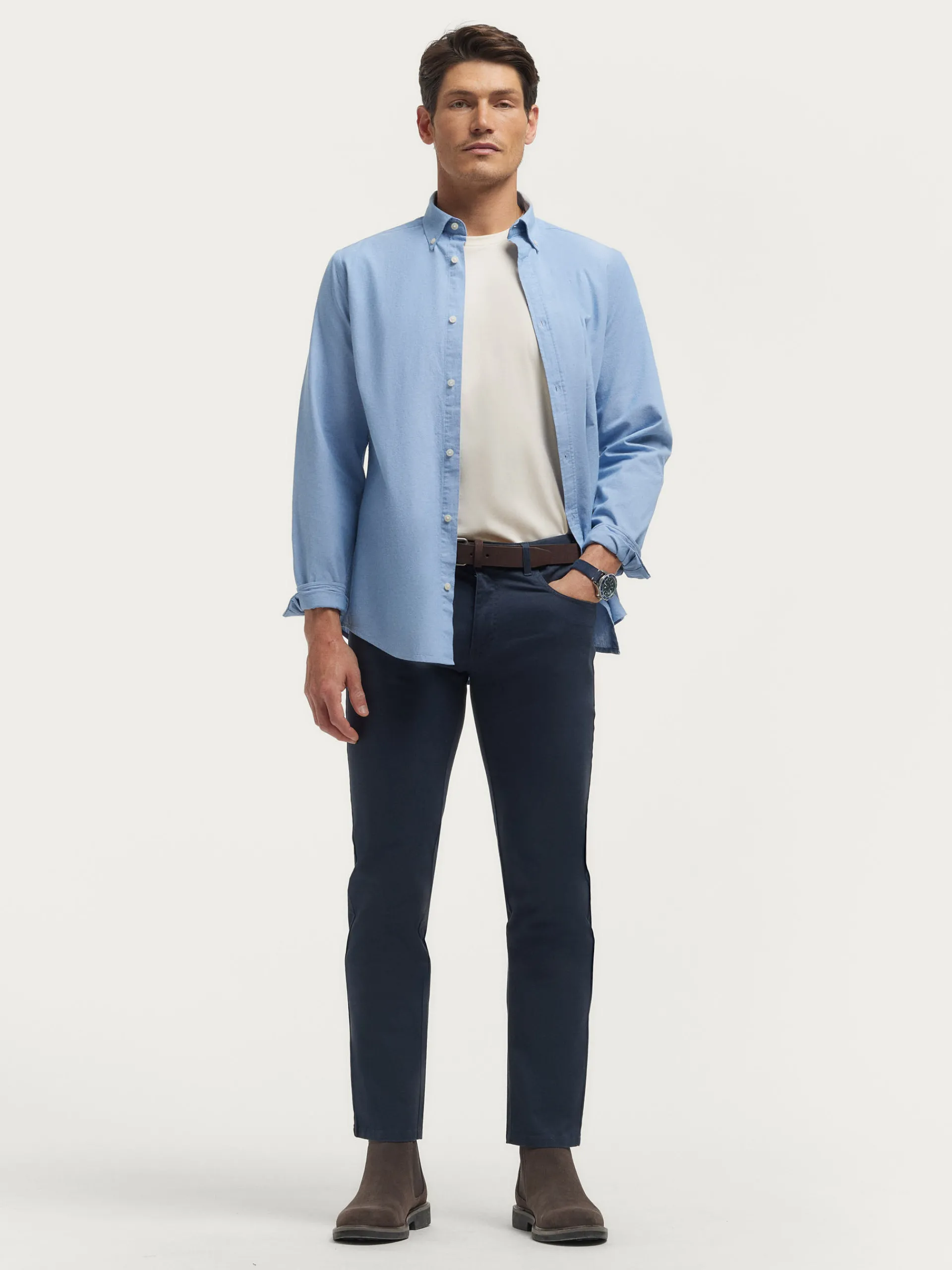 Hombre Alvaro Moreno CAMISA OXFORD CHAMBRAY