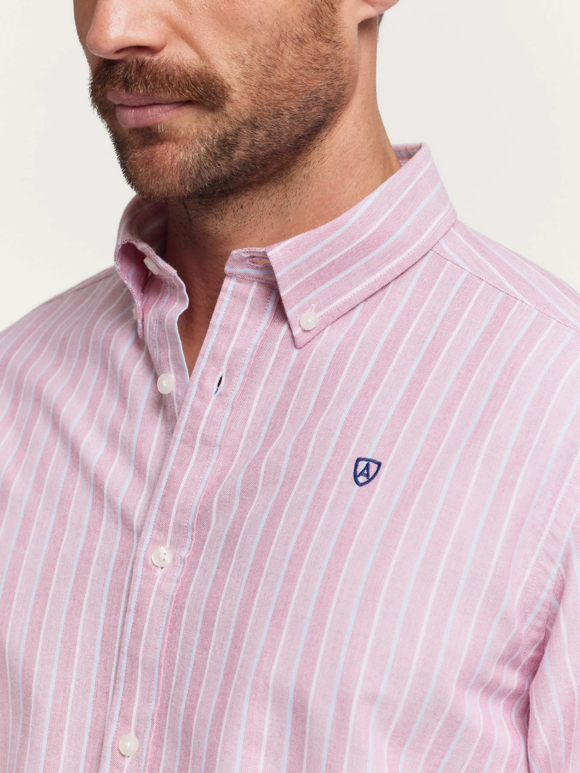 Hombre Alvaro Moreno CAMISA OXFORD FANCY STR