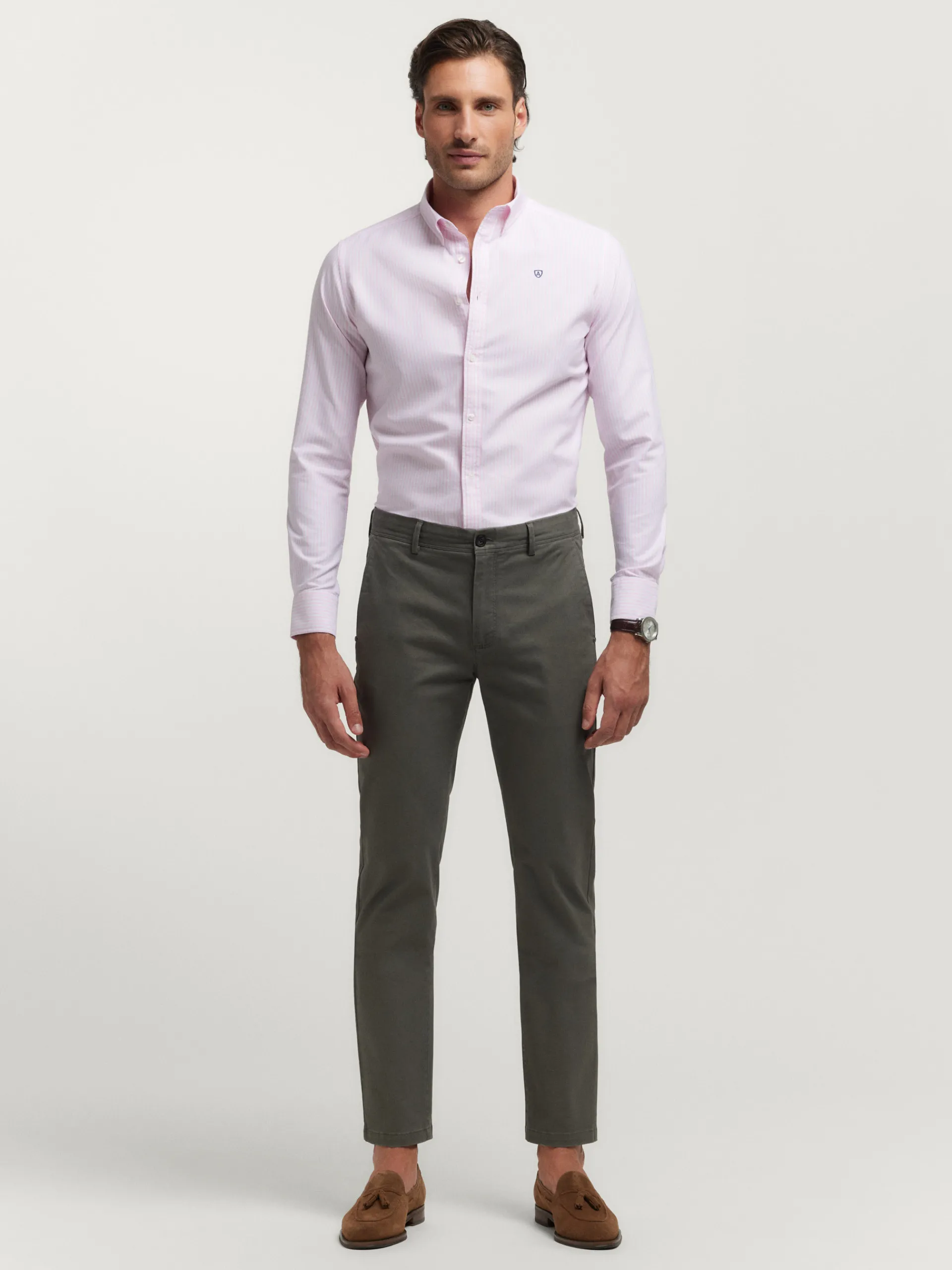 Hombre Alvaro Moreno CAMISA OXFORD RAYAS