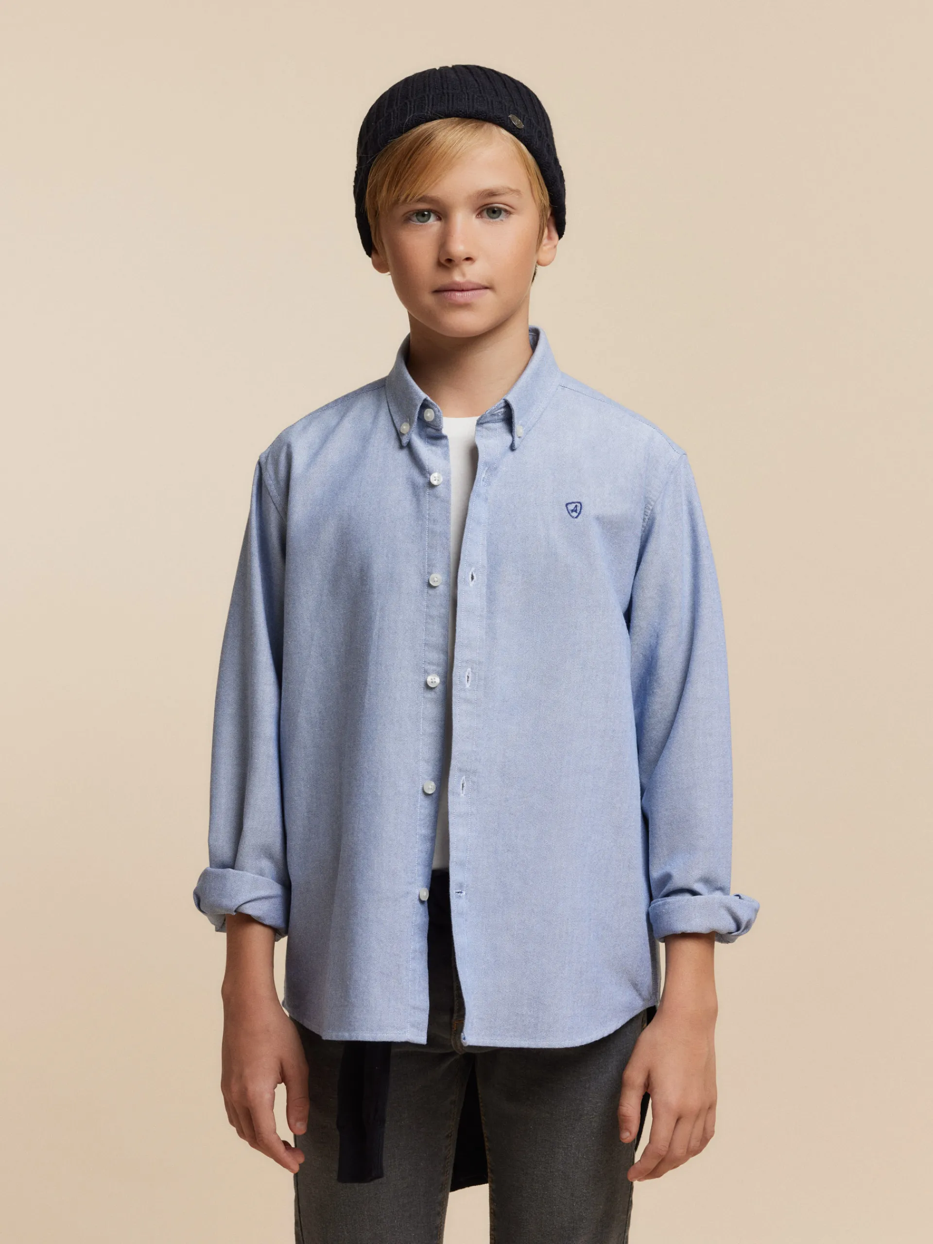 Alvaro Moreno CAMISA OXFORD SOLID KIDS