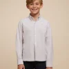 Alvaro Moreno CAMISA OXFORD SOLID KIDS