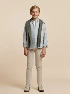 Alvaro Moreno CAMISA OXFORD SOLID KIDS