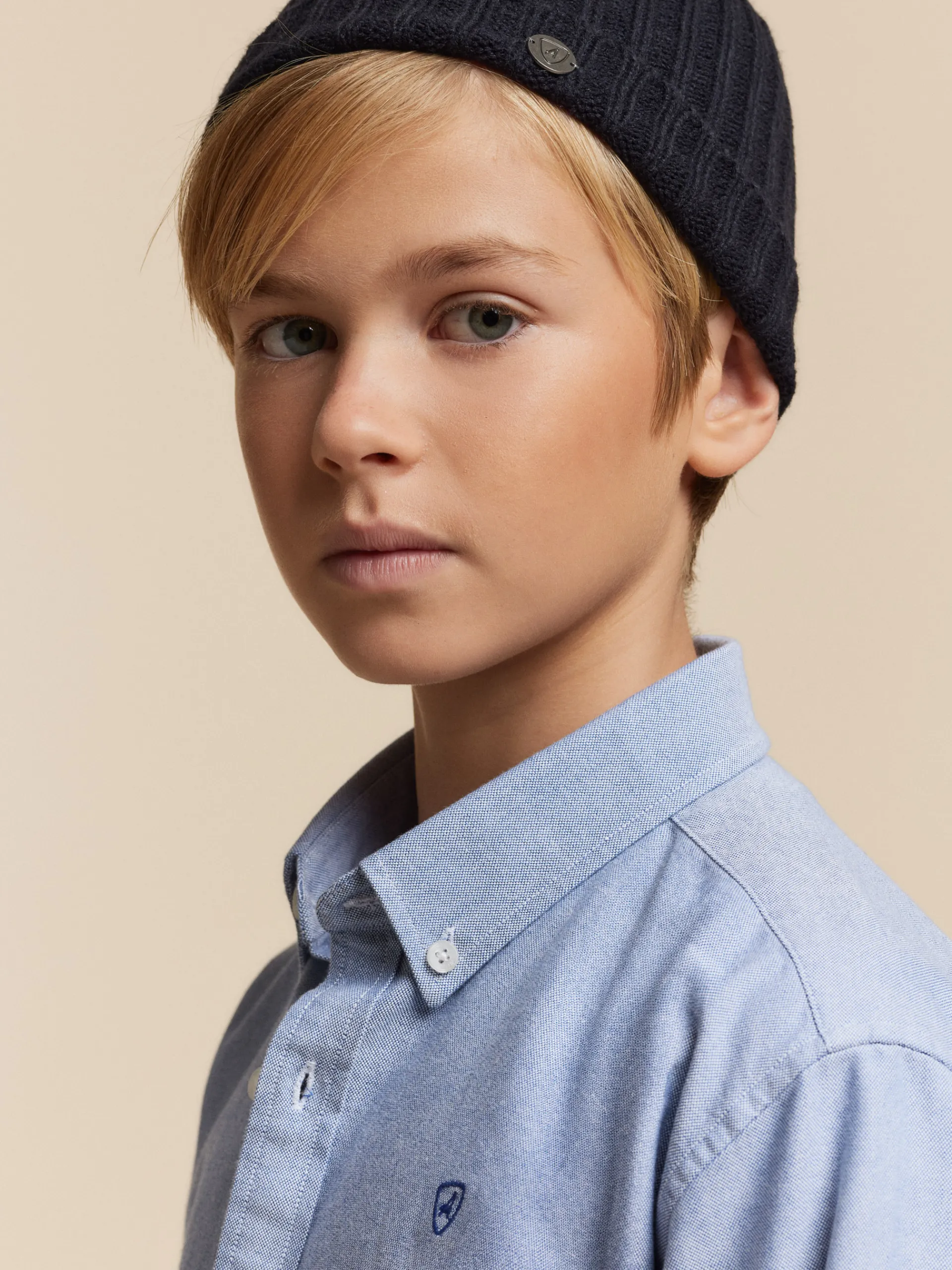 Alvaro Moreno CAMISA OXFORD SOLID KIDS