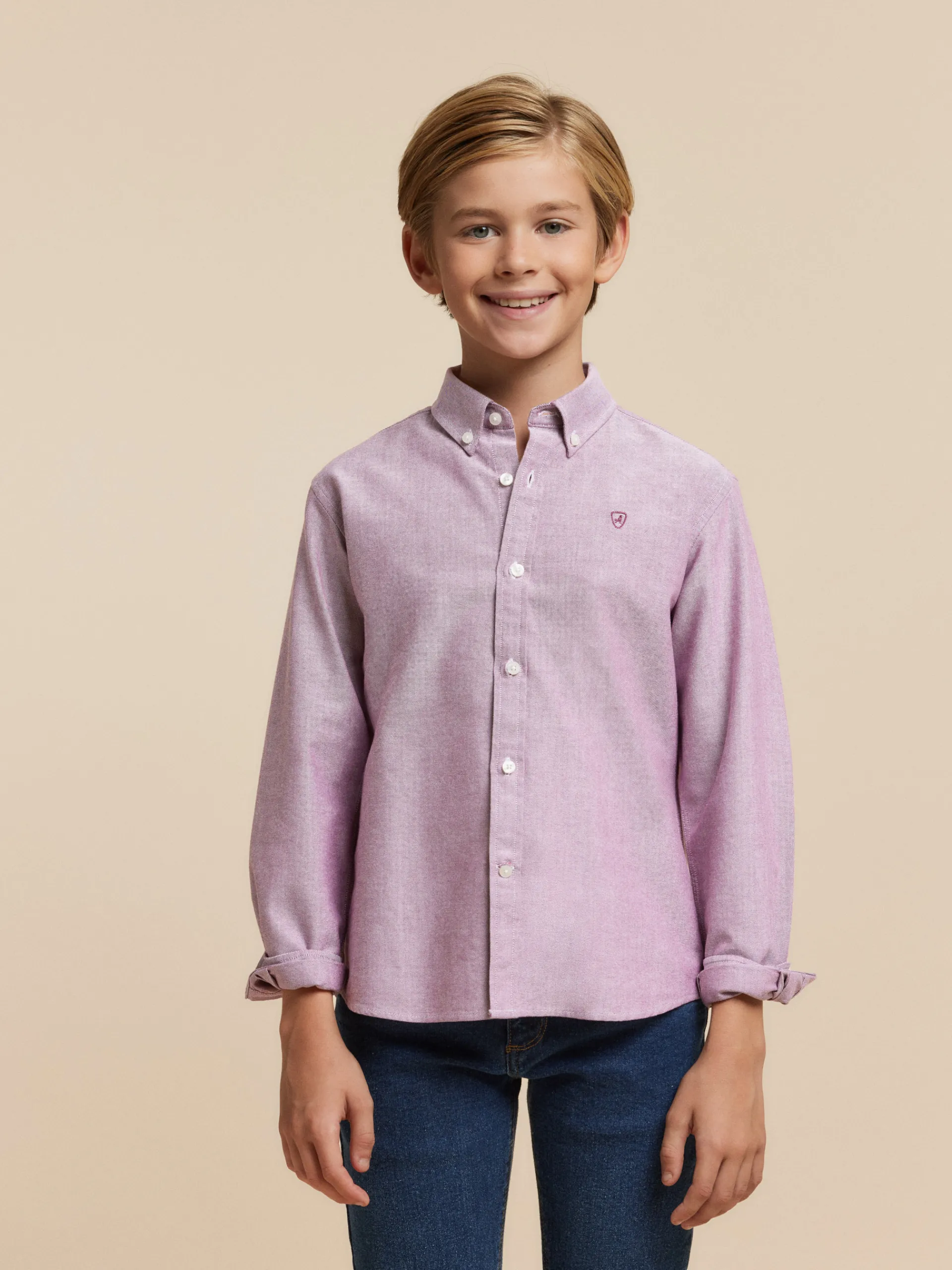 Alvaro Moreno CAMISA OXFORD SOLID KIDS