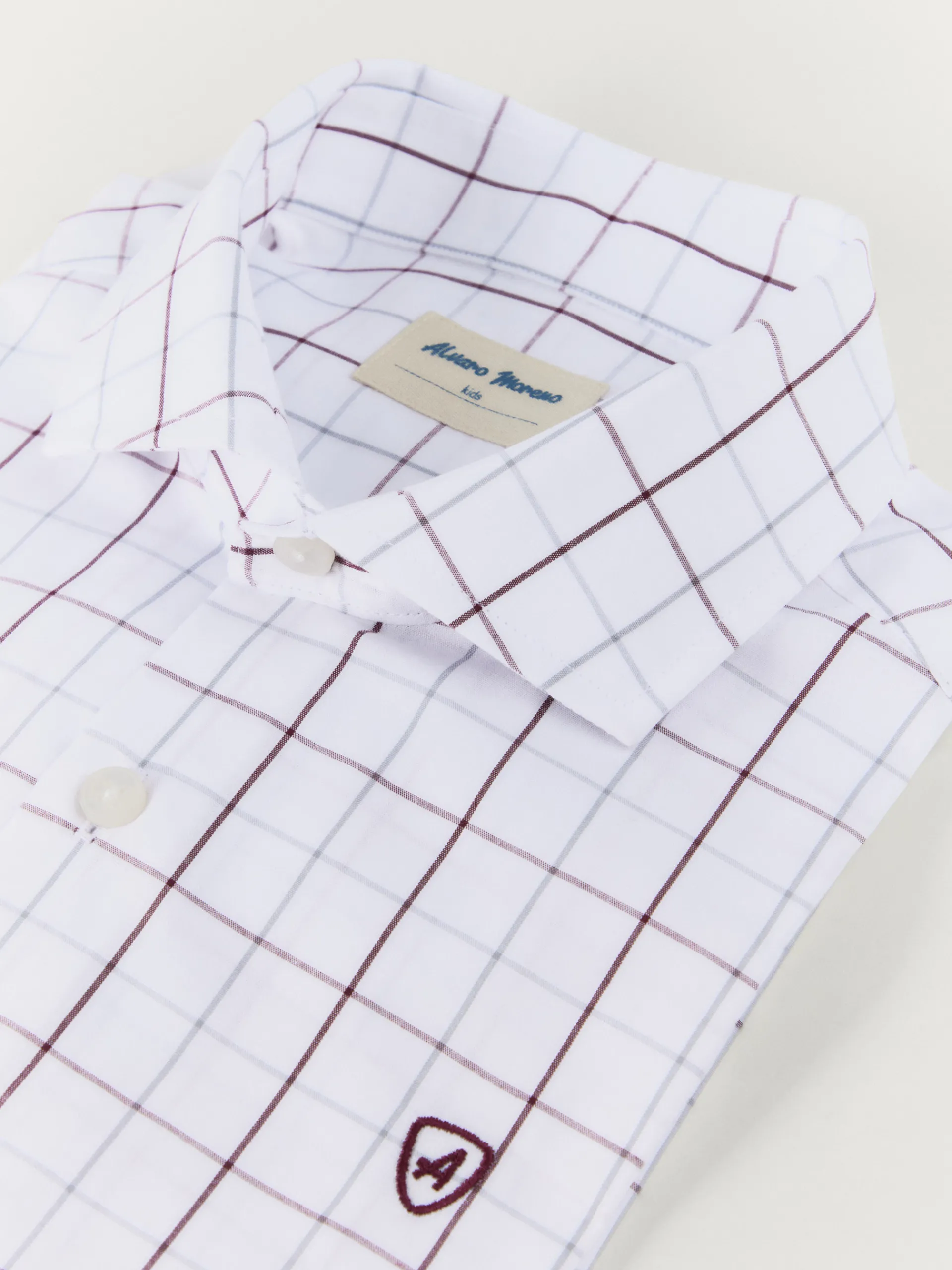 Alvaro Moreno CAMISA POPELIN CUADROS KIDS
