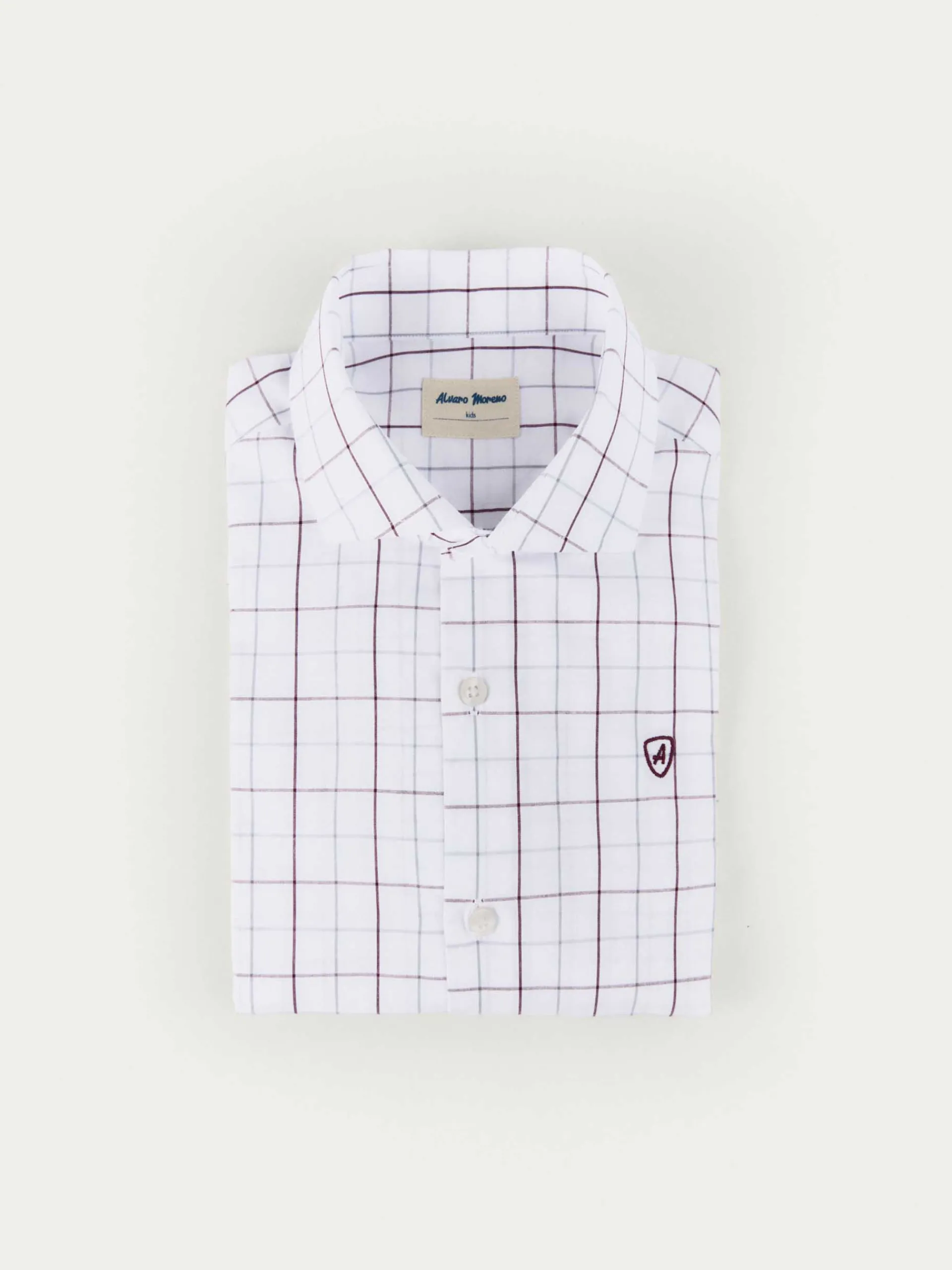 Alvaro Moreno CAMISA POPELIN CUADROS KIDS