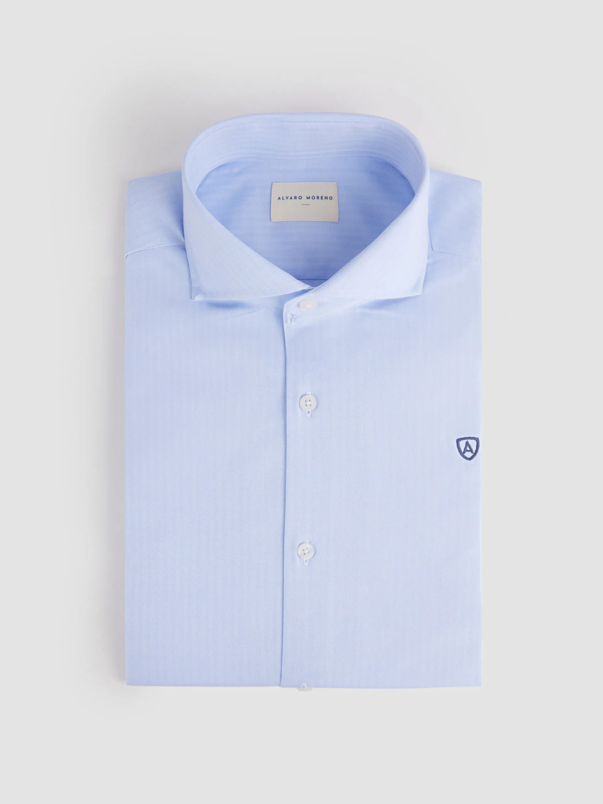 Hombre Alvaro Moreno CAMISA VESTIR HERRINGBONE