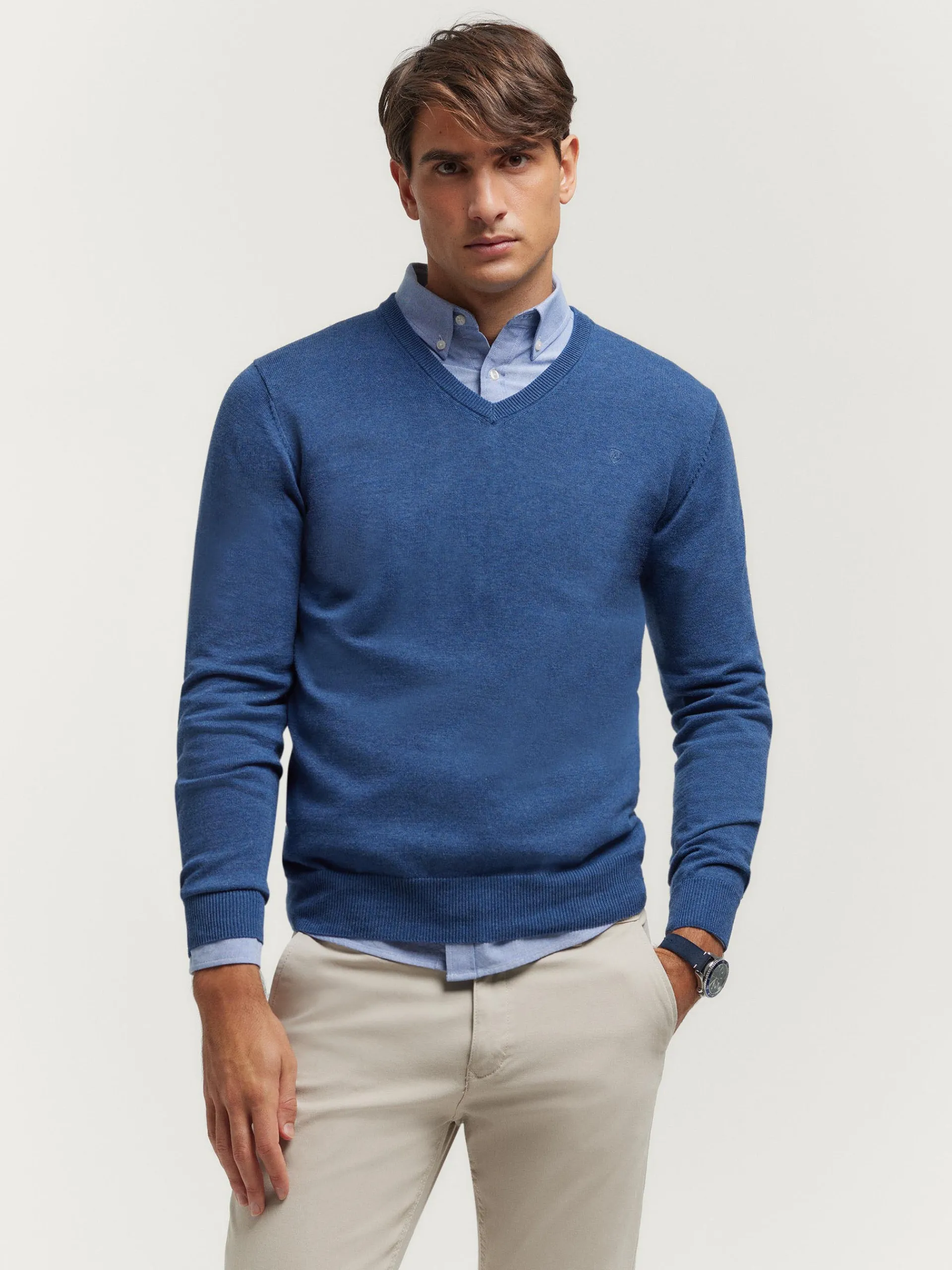 Hombre Alvaro Moreno JERSEY V-NECK TRENDY