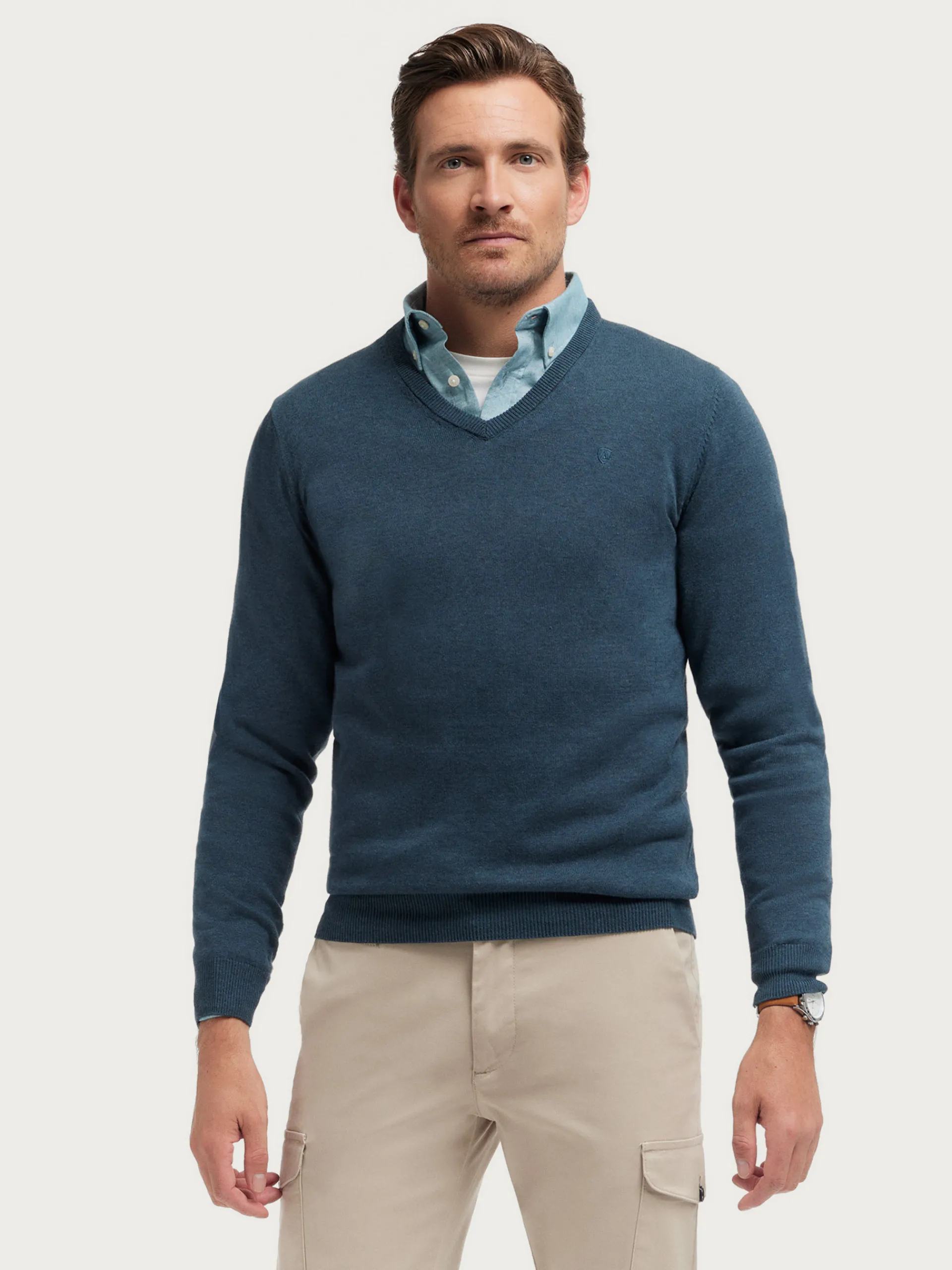 Hombre Alvaro Moreno JERSEY V-NECK TRENDY