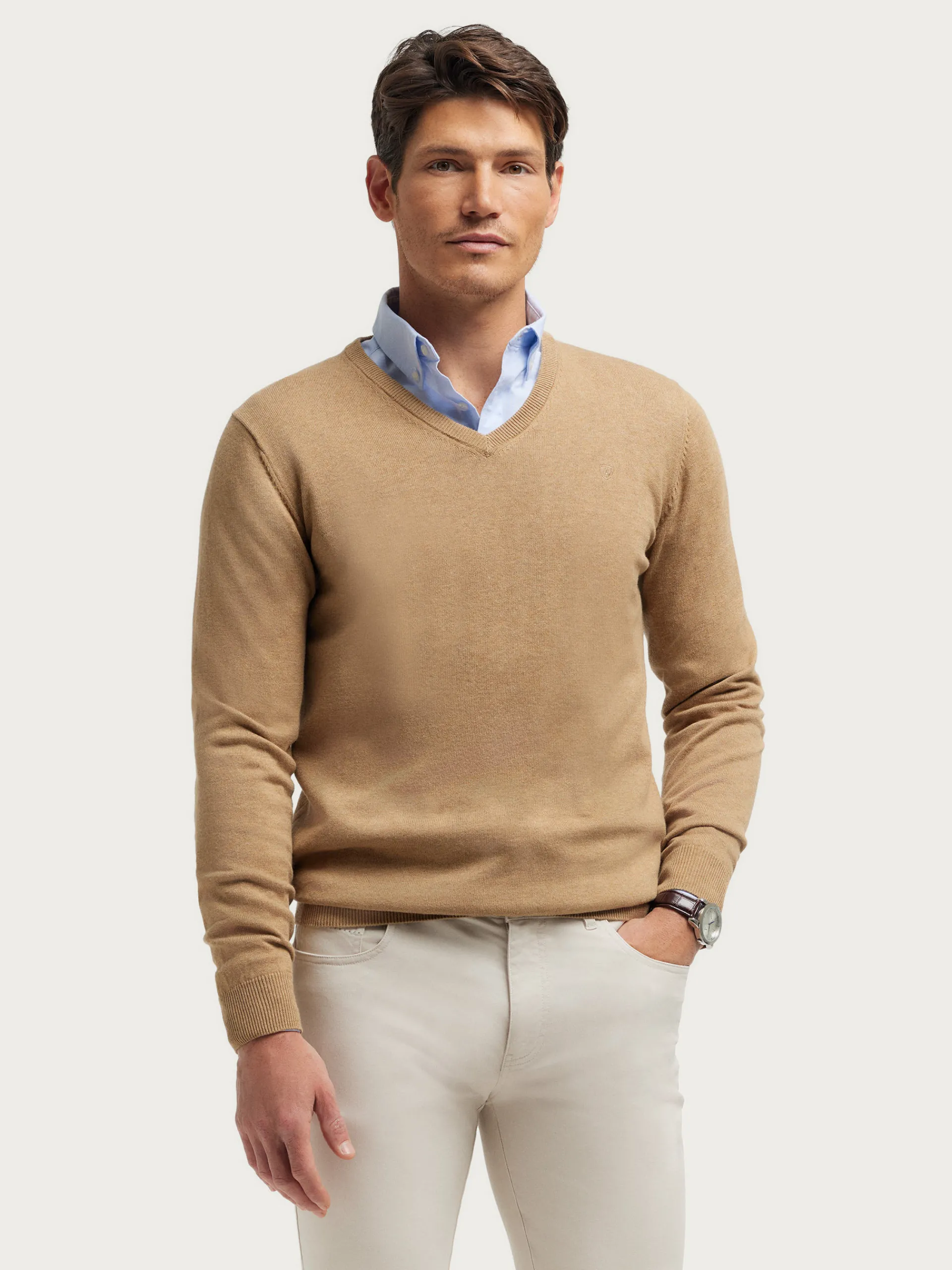 Hombre Alvaro Moreno JERSEY V-NECK TRENDY