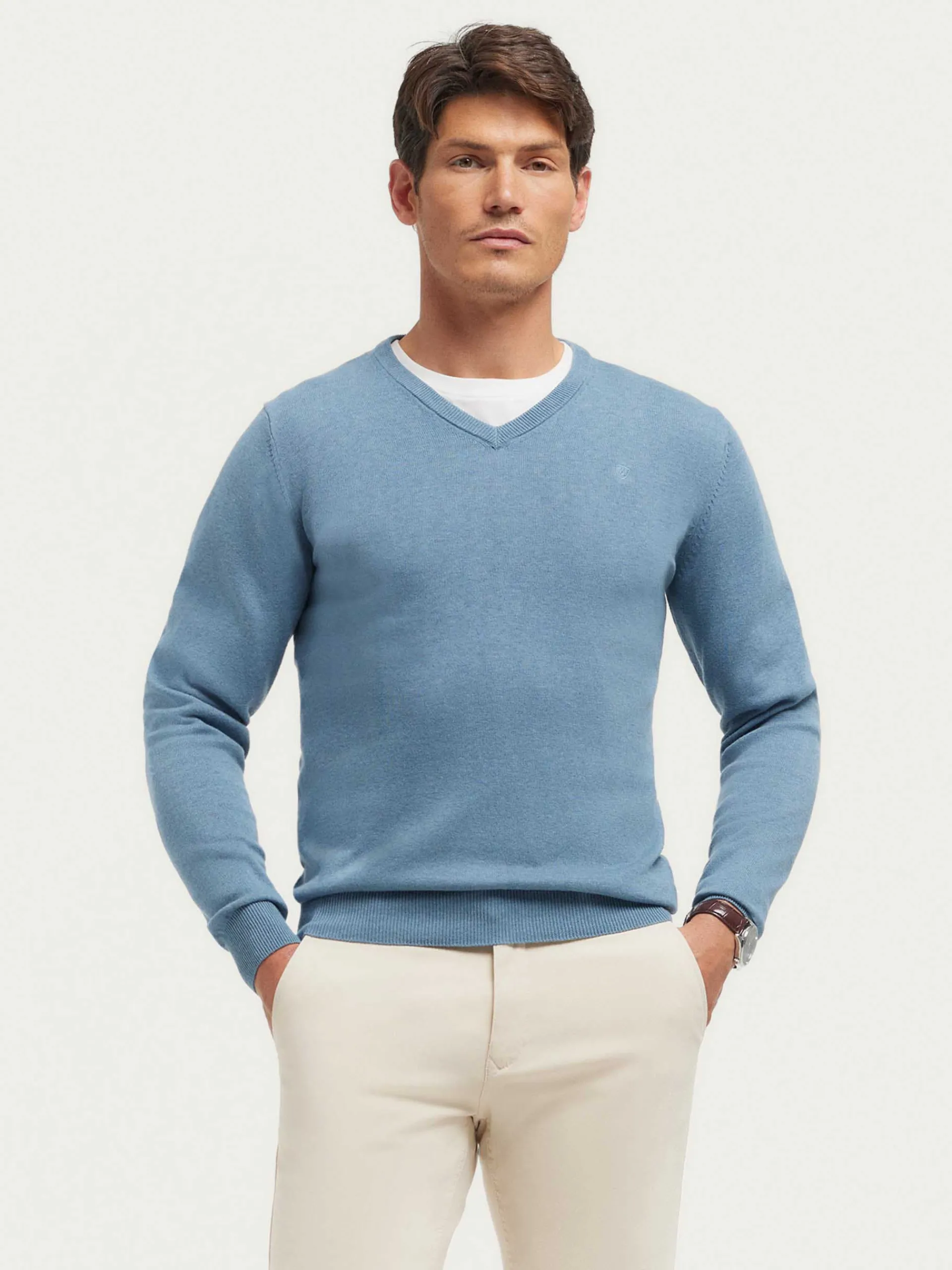 Hombre Alvaro Moreno JERSEY V-NECK TRENDY