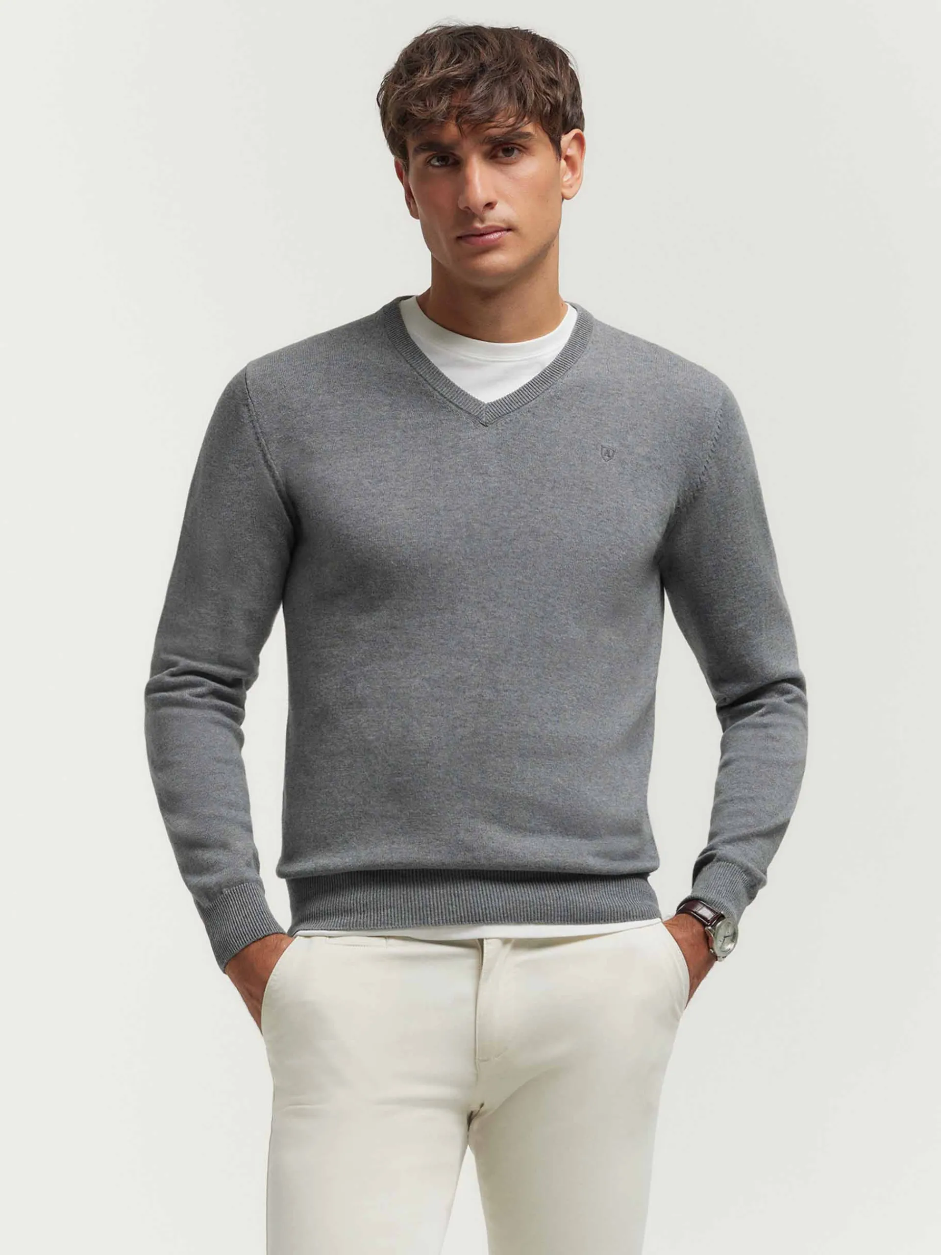 Hombre Alvaro Moreno JERSEY V-NECK TRENDY