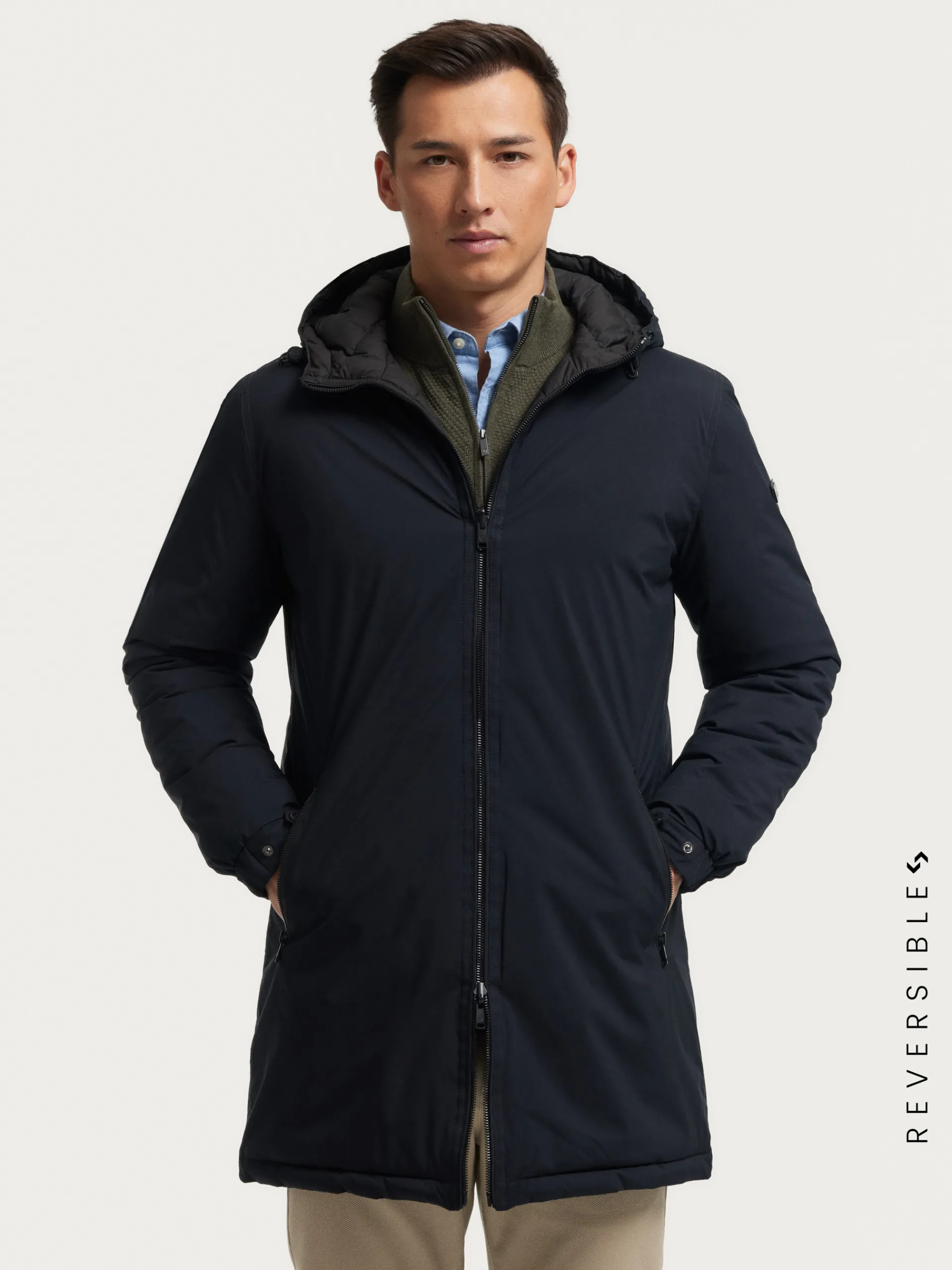 Hombre Alvaro Moreno PARKA RATCHED REVERSIBLE | MARRÓN