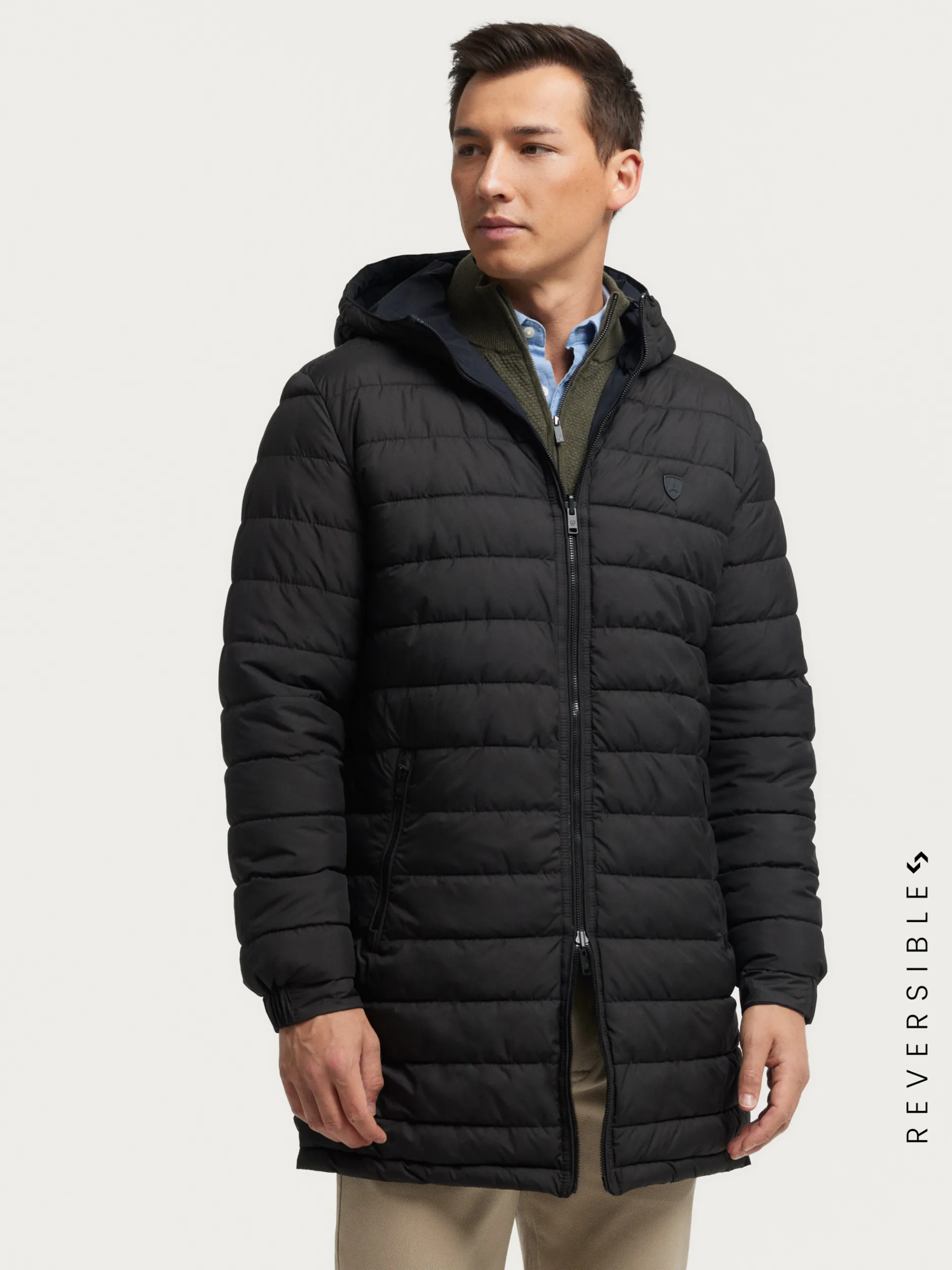 Hombre Alvaro Moreno PARKA RATCHED REVERSIBLE | MARRÓN