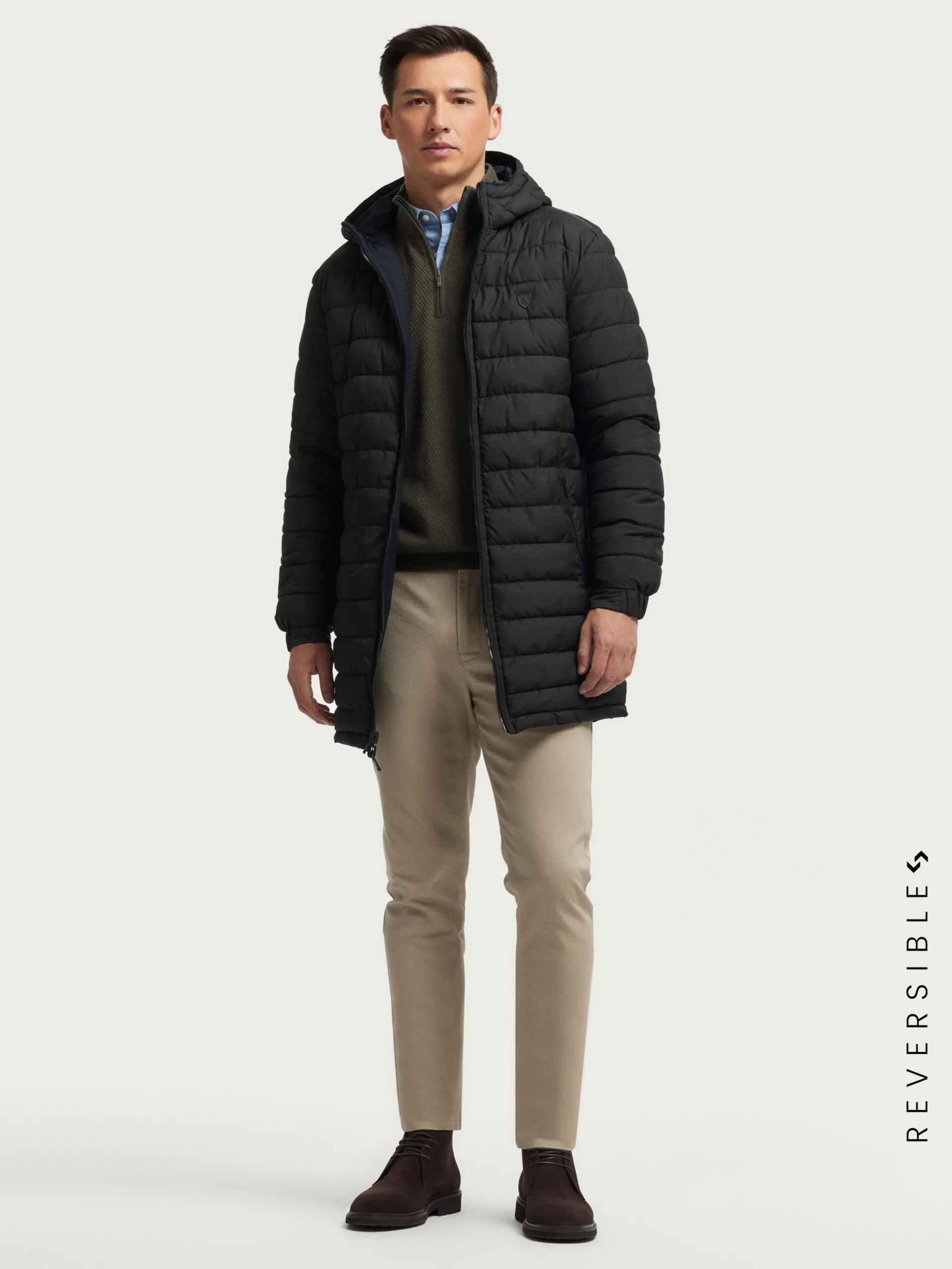 Hombre Alvaro Moreno PARKA RATCHED REVERSIBLE | MARRÓN