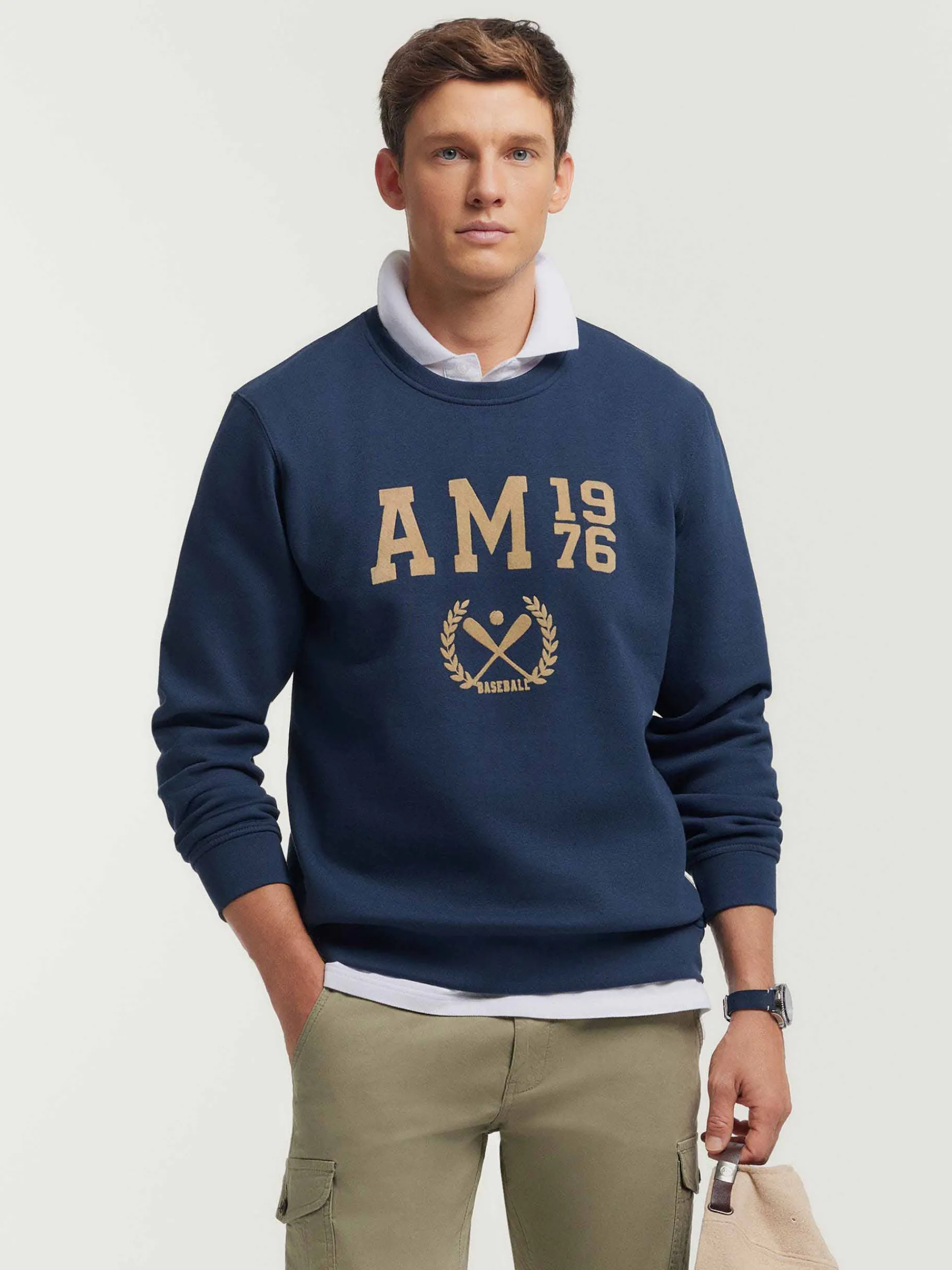 Hombre Alvaro Moreno SUDADERA BASEBALL